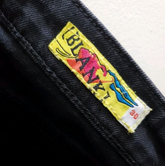 BLANK - BLACK DEMIN SHORTS WITH STUDS - Picture 4 of 4